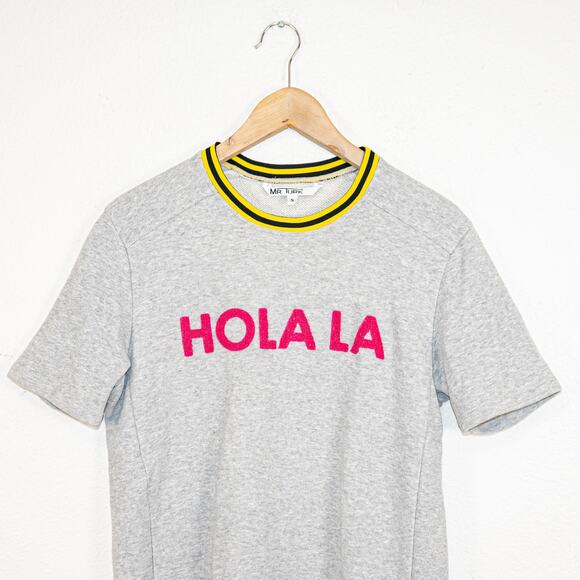 MR TURK Men's Small HOLA LA Terry T-Shirt Heather gray - Picture 4 of 7